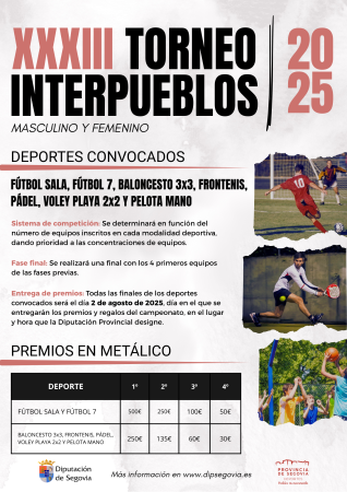 Imagen TORNEO INTERPUEBLOS 2025