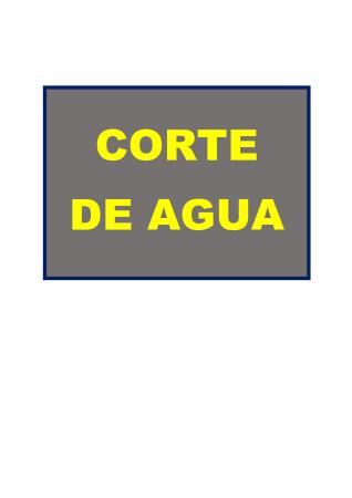 Imagen CORTE DE AGUA URGENTE