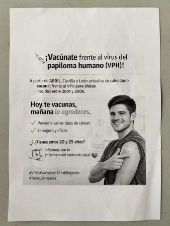 Imagen VACUNACIÓN FRENTE AL VIRUS DEL PAPILOMA HUMANO (VPH)