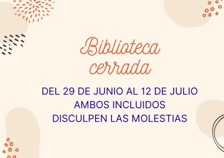 Imagen BIBLIOTECA CERRADA