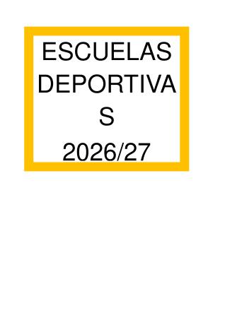 Imagen INSCRIPCIONES EN ESCUELAS DEPORTIVAS 2026/2027. NIÑAS/OS NACIDOS EN 2022