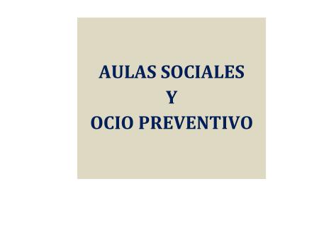 Imagen TALLERES: AULAS SOCIALES Y OCIO PREVENTIVO