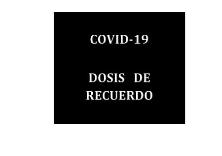 Imagen COVID-19  DOSIS DE RECUERDO