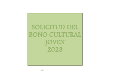Imagen SOLICITUD DEL BONO CULTURAL JOVEN 2023